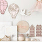 Wooden Hot Air Balloon Wall Decor