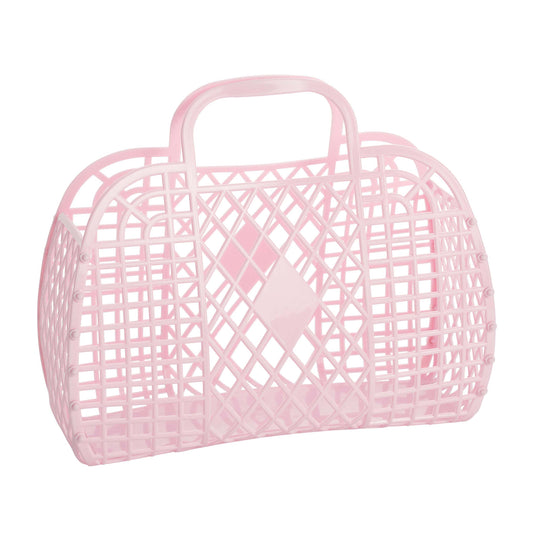 Retro Basket Large ~ Pink
