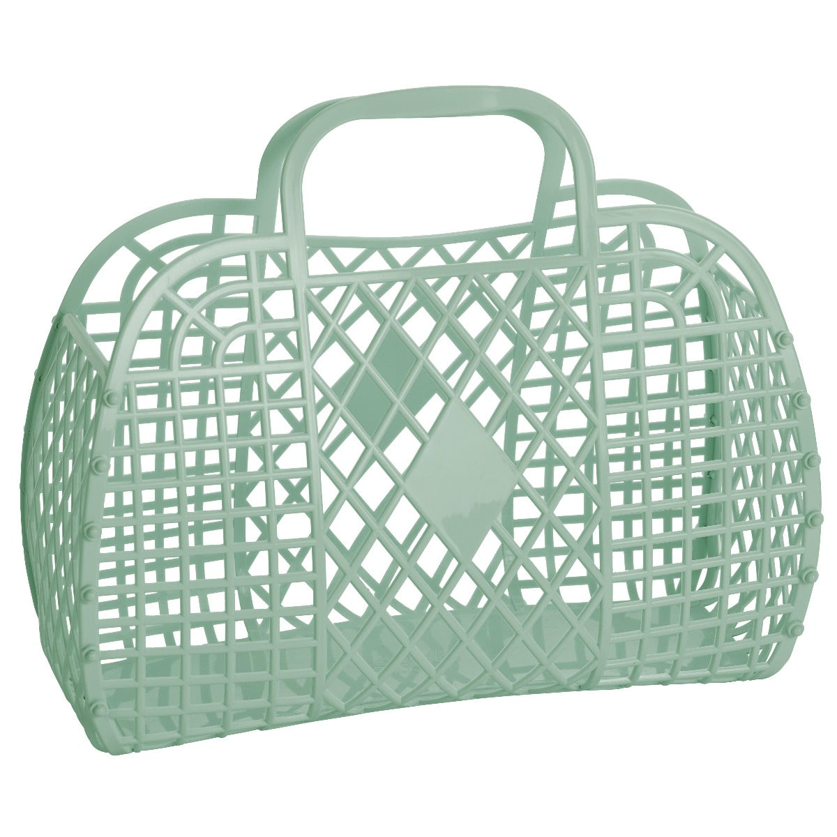 Retro Basket Large ~ Olive